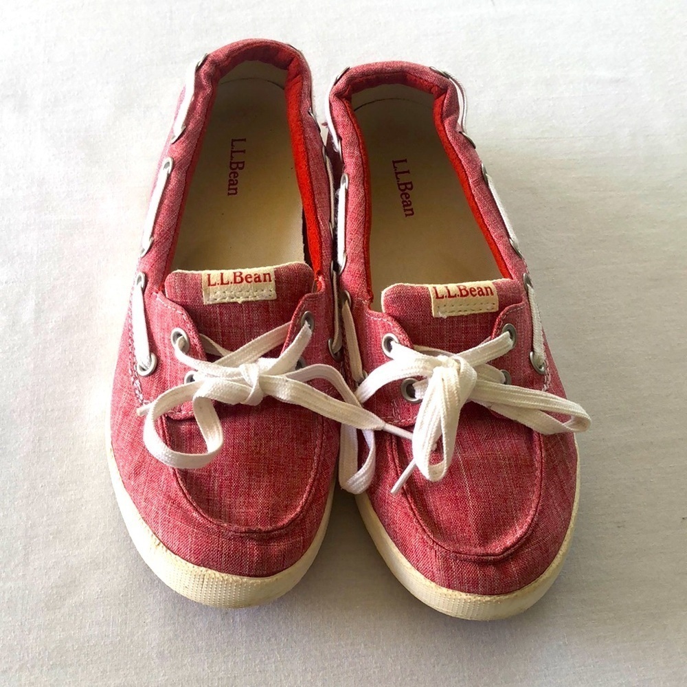 LL Bean boat shoes women’s Sz 6 pink